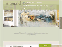 Tablet Screenshot of apeacefulspace.com